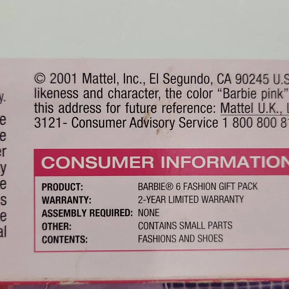 Brand New never opened Barbie fashions.
